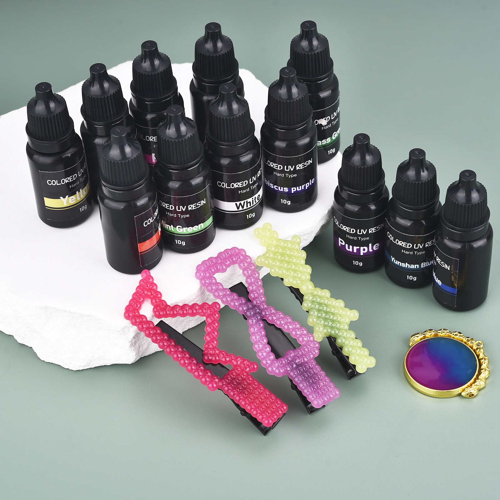 Uv Resin Clear Hard - 17 Colors UV Resin Glue 10ml