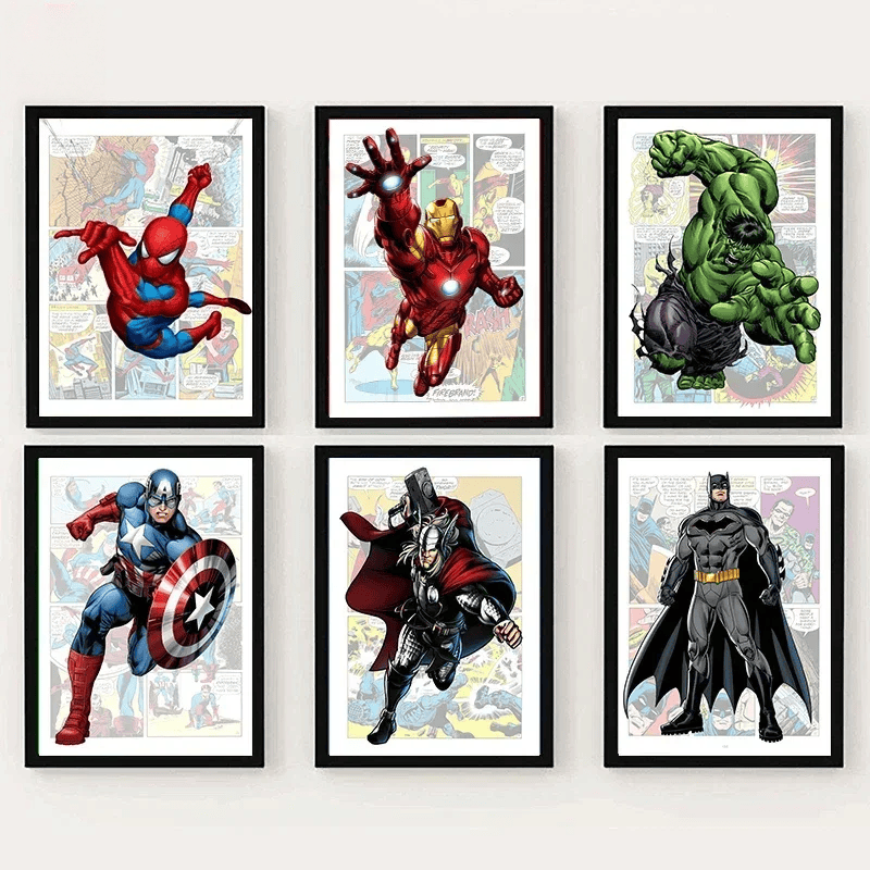 Resin Art For Kids - Disney Marvel Avengers Comics Posters Spiderman
