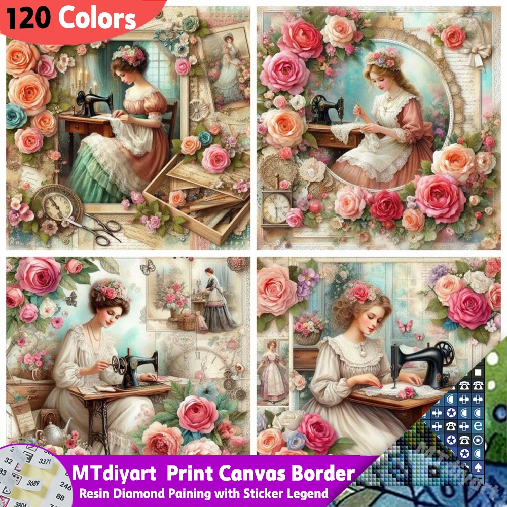 Resin Art Of Rose - Flower Rose Resin 120 Colors Diamond