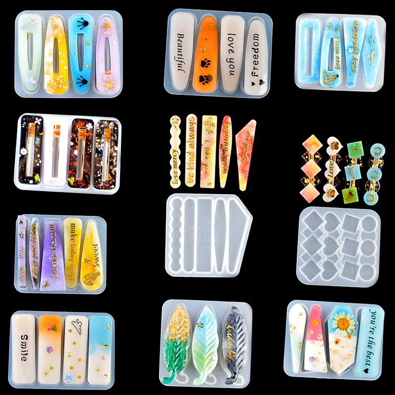 Resin Art Letters - DIY Epoxy Resin Hair Clip Hairpin
