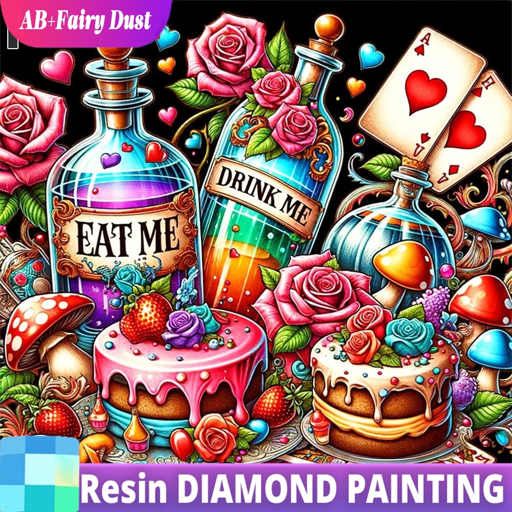 Resin Art Of Rose - Resin Fairy Dust AB Diamond Painting