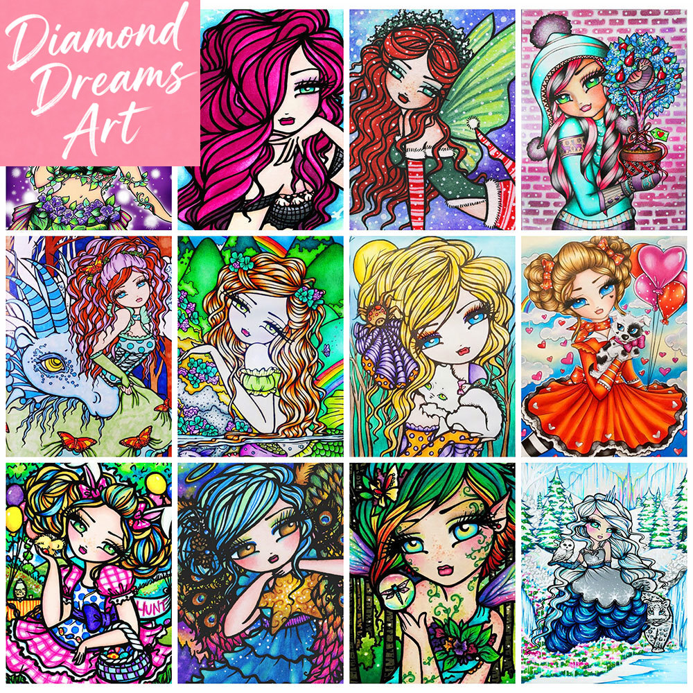 Resin Art For Kids - Frameless, 5D Portrait Diamond Painting Girl