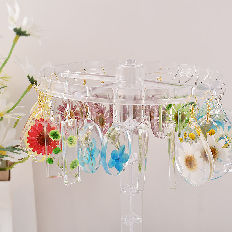 Geometric Earring Pendant Sili - Uv Resin Clear Hard 리뷰 및 가격