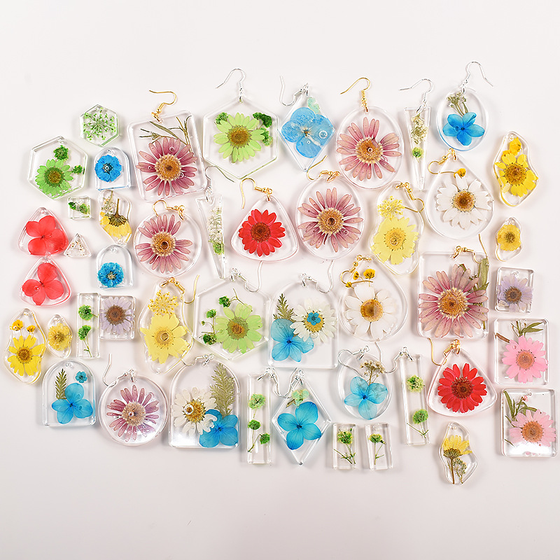 Geometric Earring Pendant Sili - Uv Resin Clear Hard 리뷰 및 가격