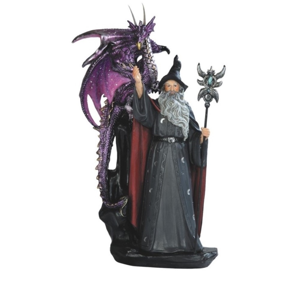 Fantasy-Themed 11-Inch Wizard  - Resin Art And Decor 리뷰 및 가격