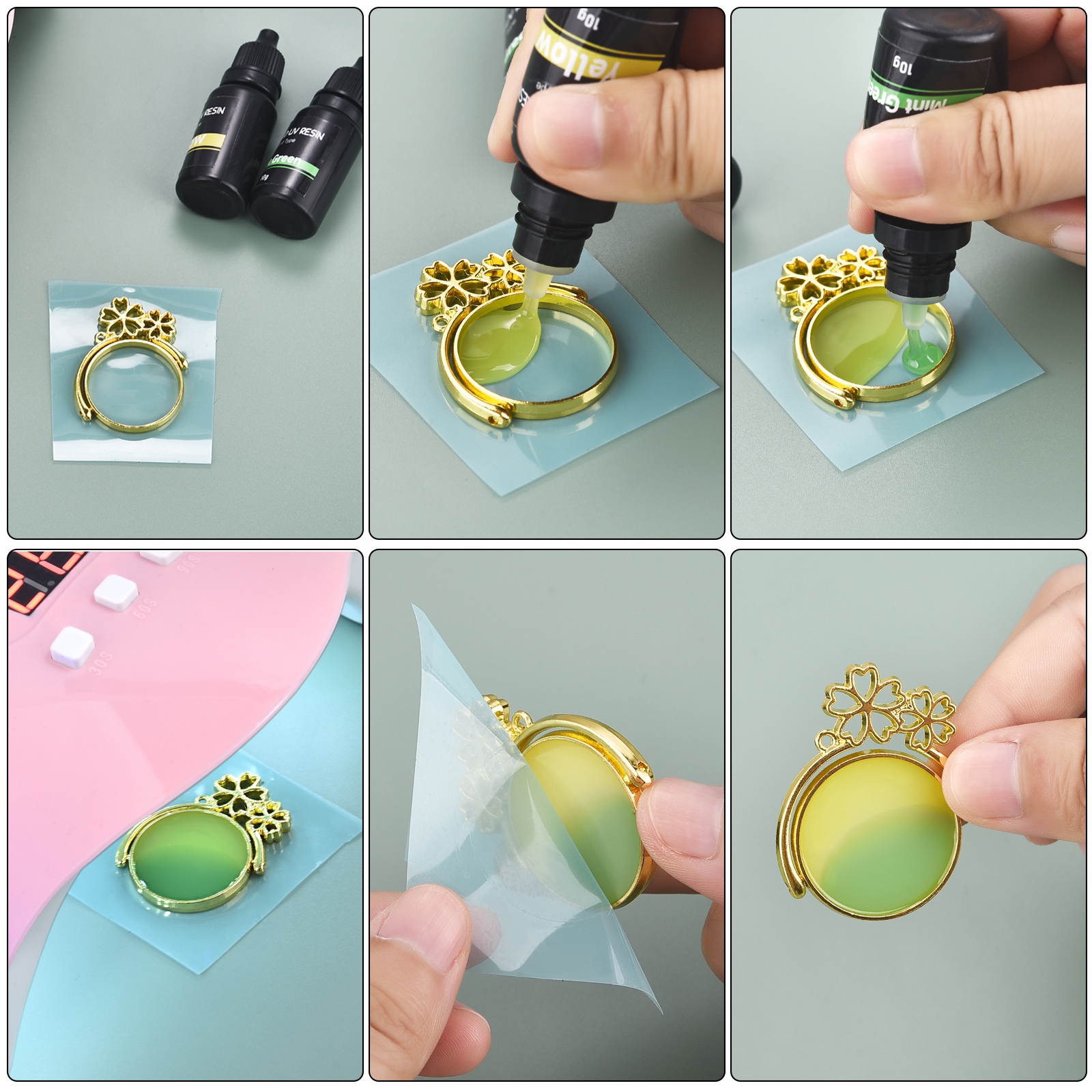 17 Colors UV Resin Glue 10ml E - Uv Resin Clear Hard 리뷰 및 가격