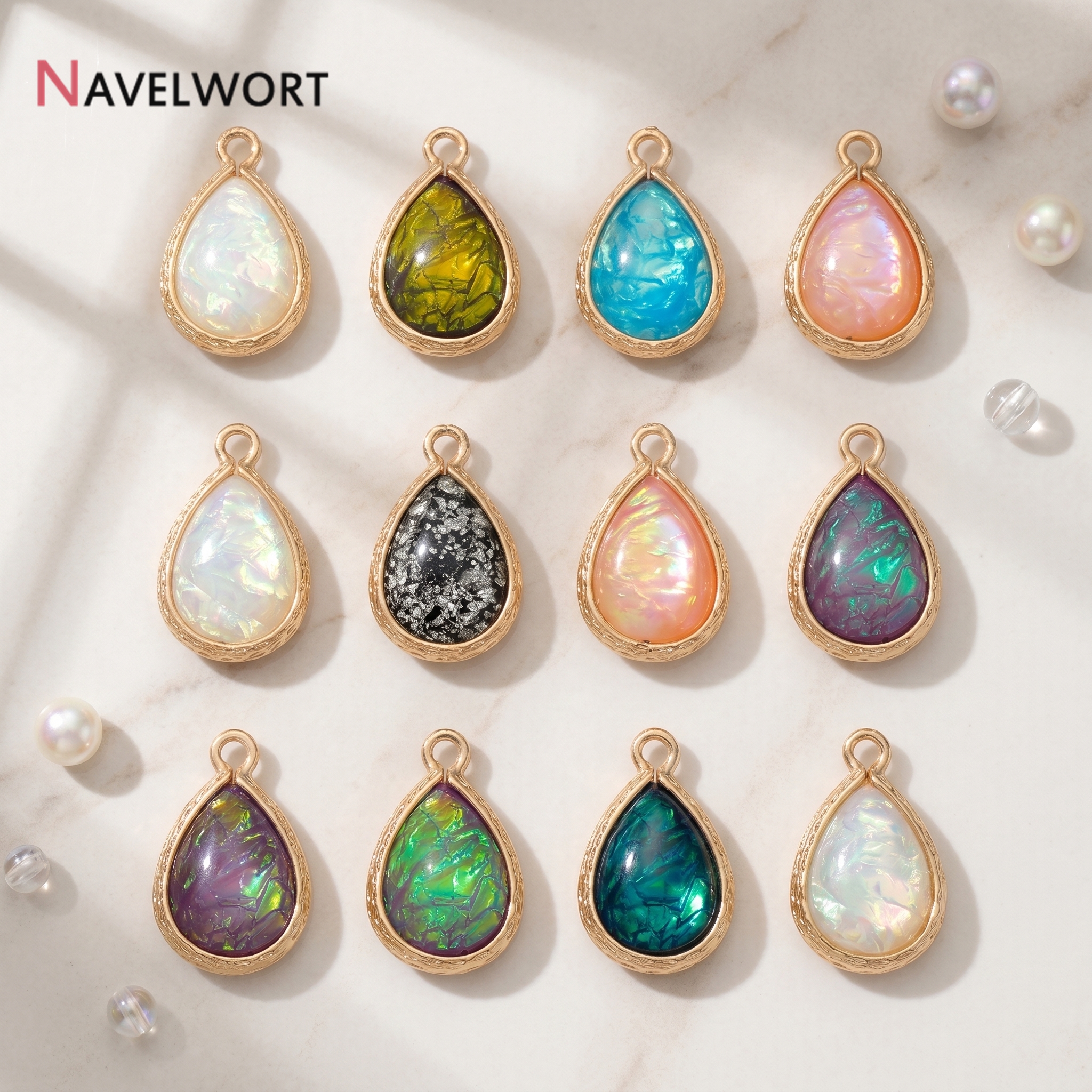 18K Gold Plated Brass With Res - Resin Art Notes 리뷰 및 가격