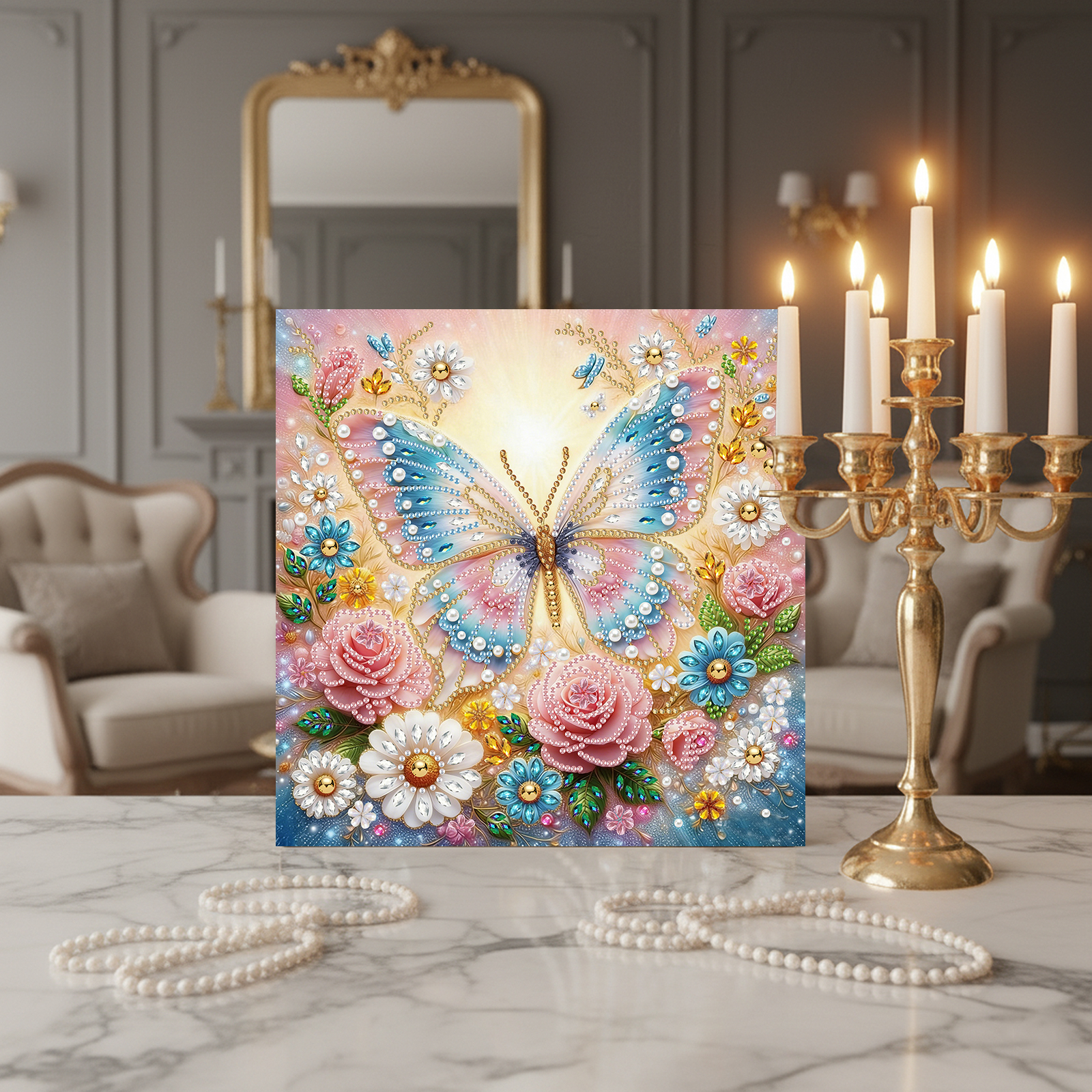 Diamond Dots Pearl Gem Paintin - Resin Art Frame 리뷰 및 가격