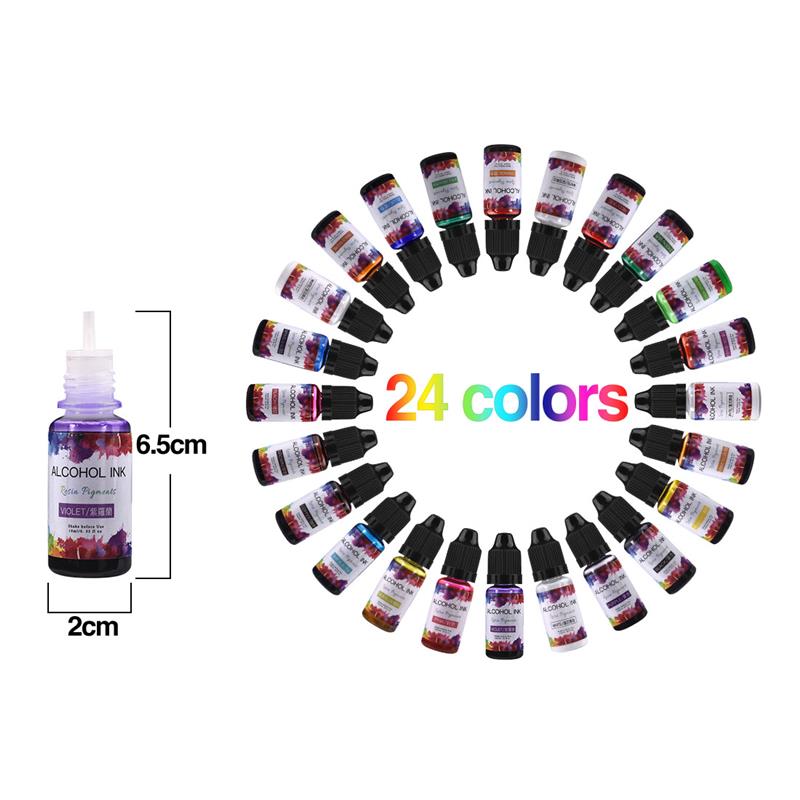 24 Color/Set 10ml  Resin Pigme - Resin Dye Opaque 리뷰 및 가격