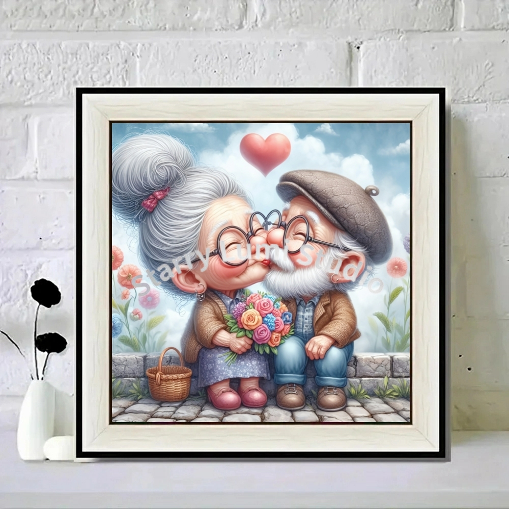 Cartoon Grandpa and Grandma 5D - Resin Art For Kids 리뷰 및 가격
