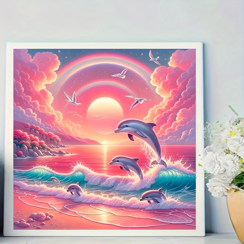 Diamond Painting Kit, Pink Sky - Resin Art Painting 리뷰 및 가격