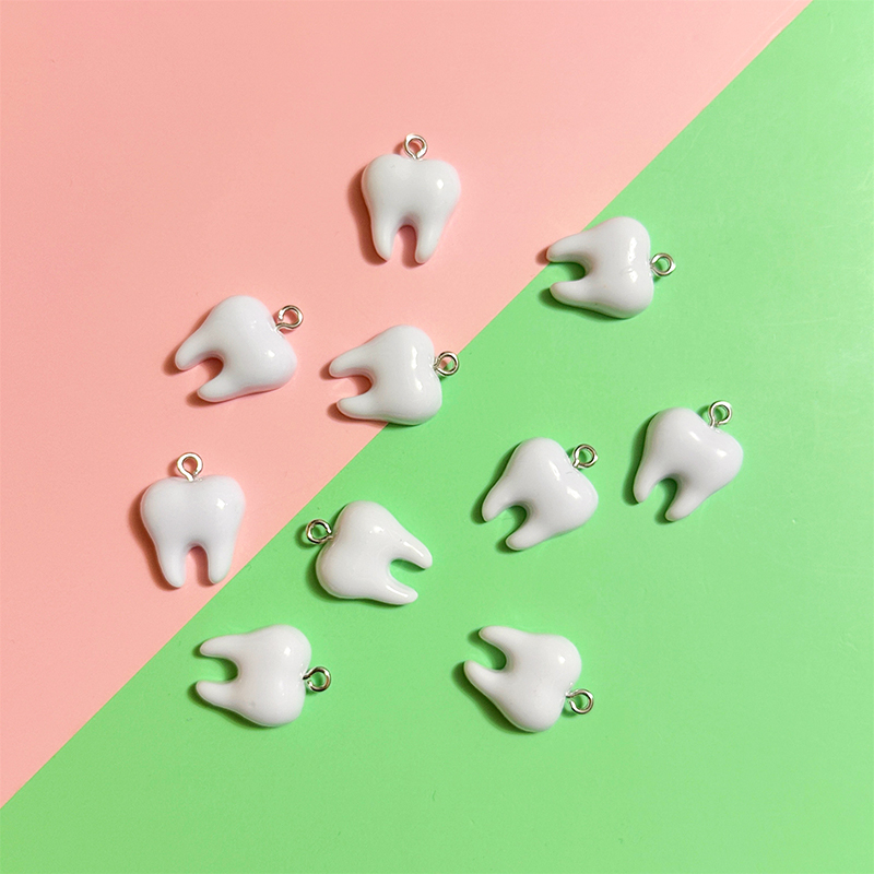 10pcs Cute White Teeth Resin P - Resin Art Notes 리뷰 및 가격