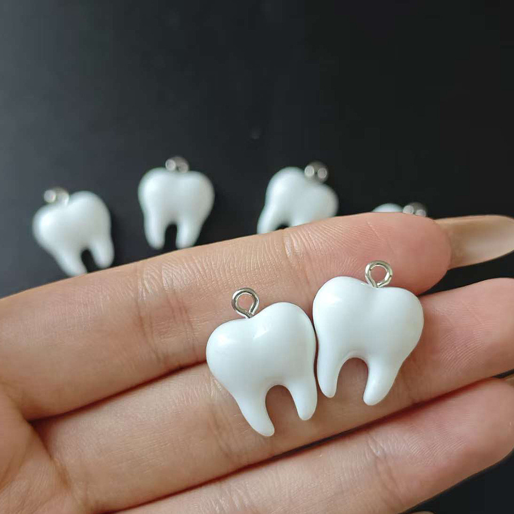 10pcs Cute White Teeth Resin P - Resin Art Notes 리뷰 및 가격