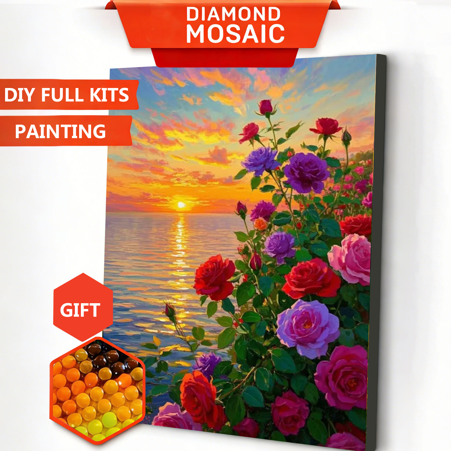 AZQSD Diamond Art Paintings Ro - Resin Art Of Rose 리뷰 및 가격