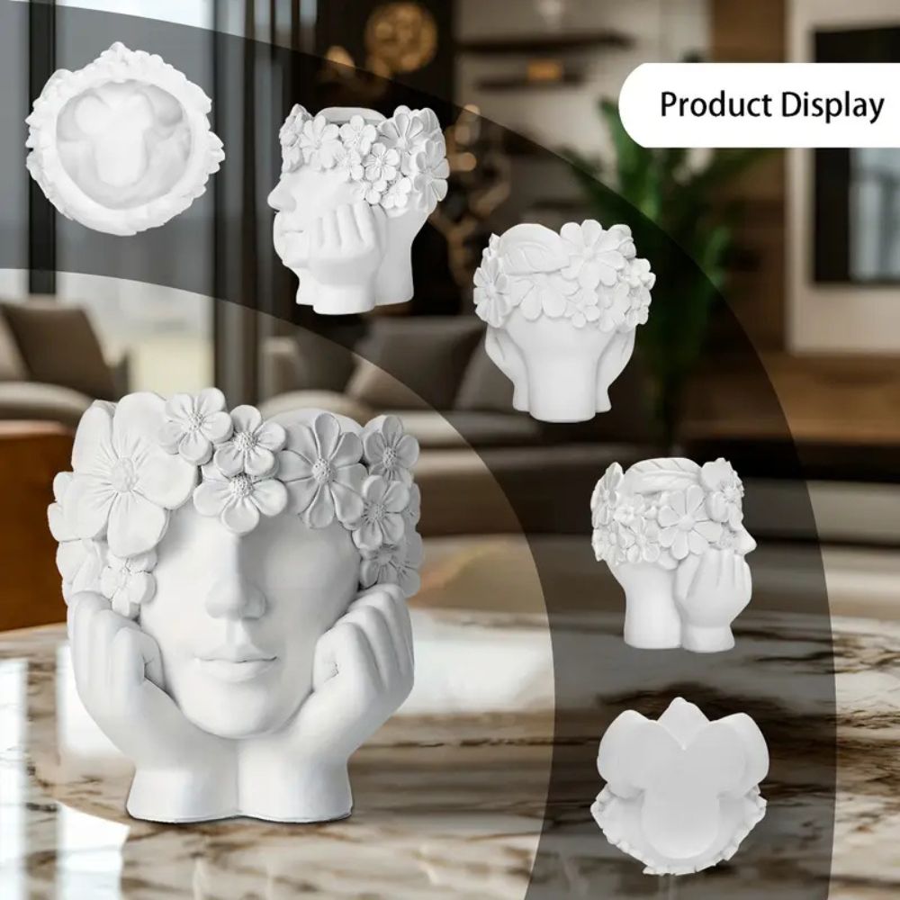 1 Creative Female Face Flower  - Resin Art Using Flowers 리뷰 및 가격