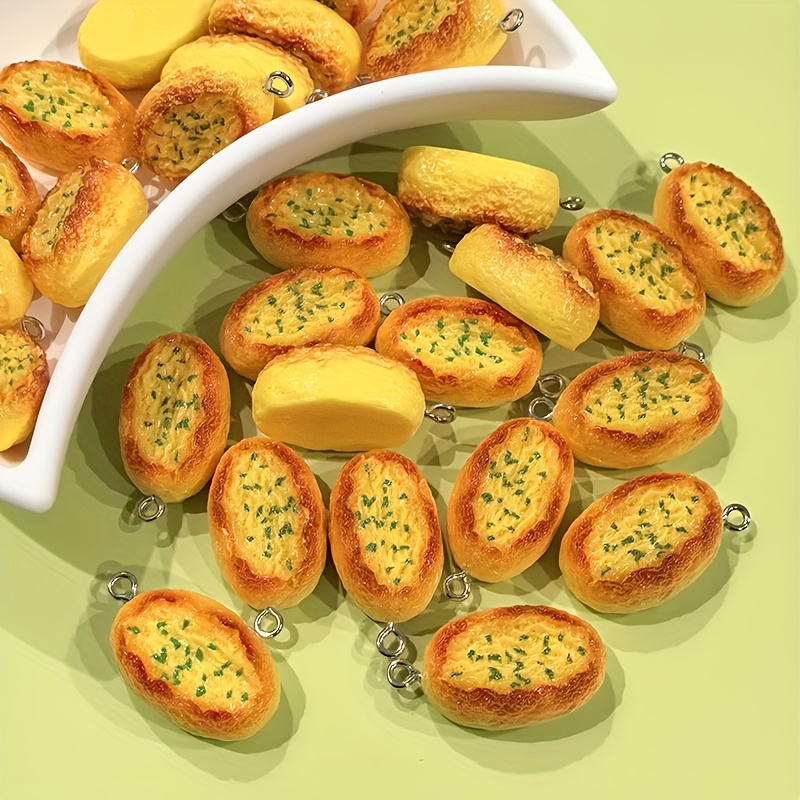 6Pcs Cartoon Cheese Bread Resi - Resin Art Notes 리뷰 및 가격