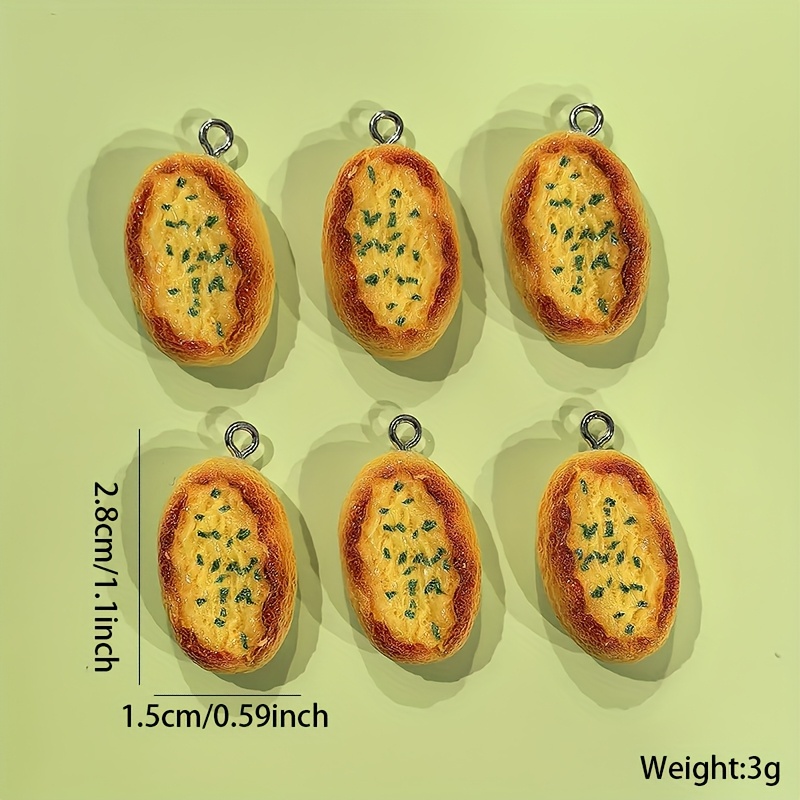 6Pcs Cartoon Cheese Bread Resi - Resin Art Notes 리뷰 및 가격