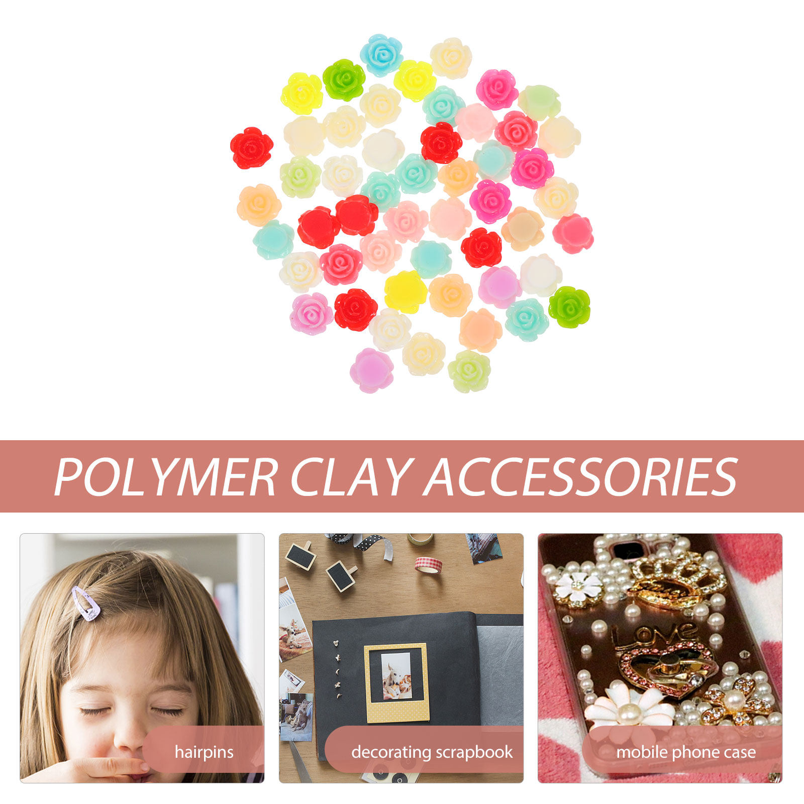 50Pcs Stereo Resin Rose Flower - Resin Art Of Rose 리뷰 및 가격