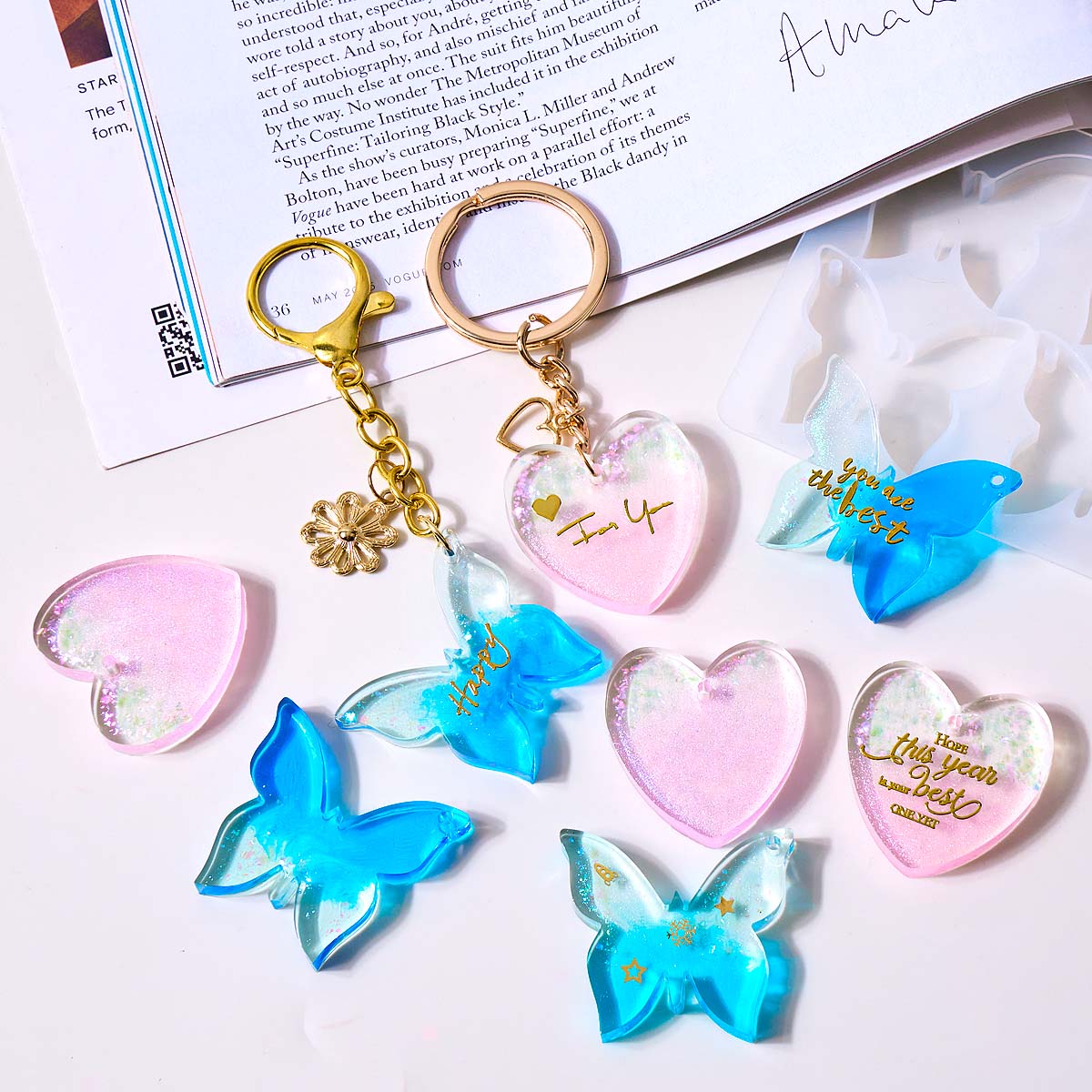 Six-hole with Holes Earring Si - Resin Art Letters 리뷰 및 가격