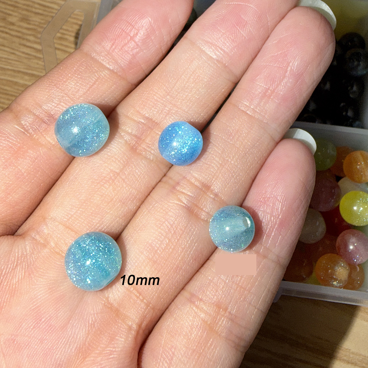 50pcs 10mm Sky Blue Resin Star - Resin Art Bracelet 리뷰 및 가격