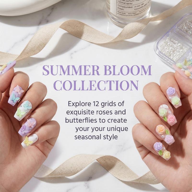 DIY 3D Nail Decoration Kit 6 1 - Resin Art Using Flowers 리뷰 및 가격