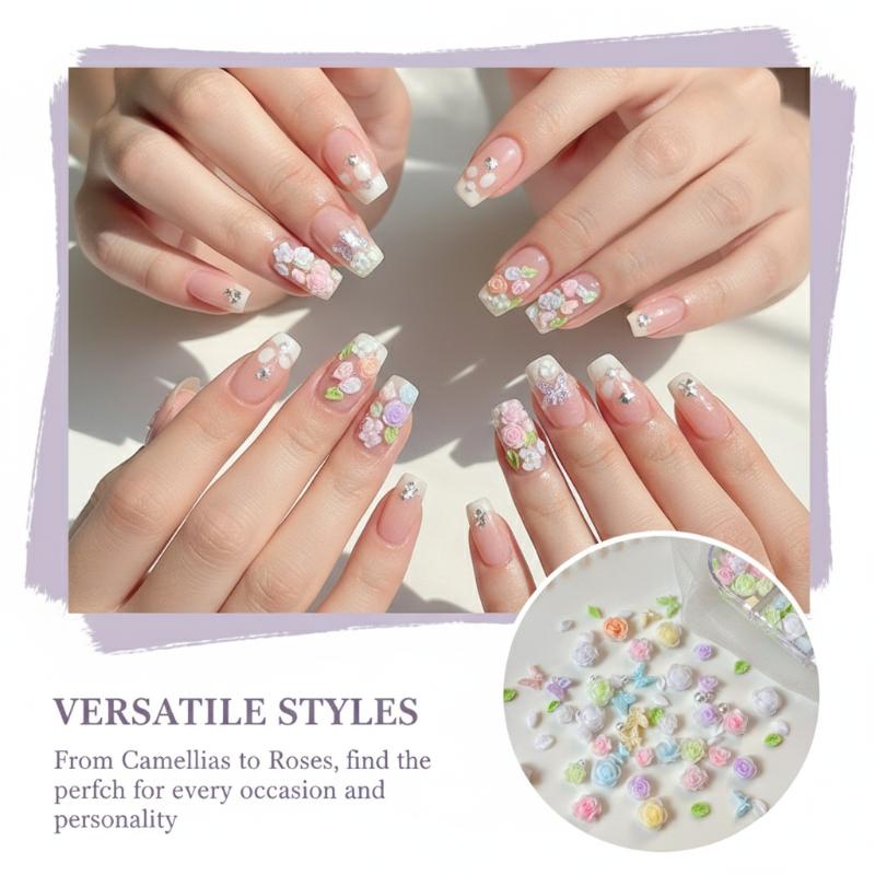 DIY 3D Nail Decoration Kit 6 1 - Resin Art Using Flowers 리뷰 및 가격