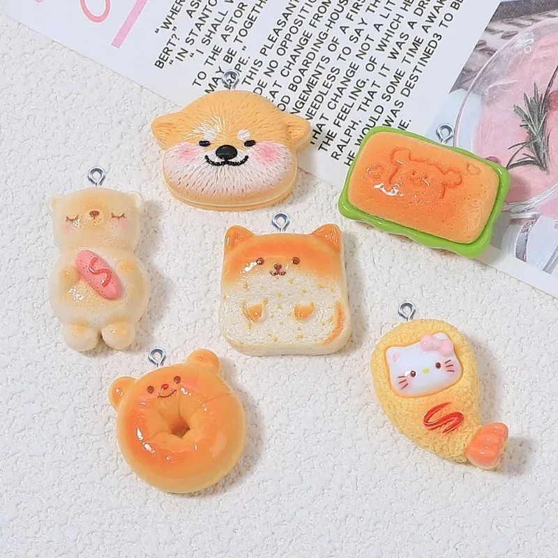 10Pcs Cute Cartoon Bear Dog To - Resin Art Bracelet 리뷰 및 가격