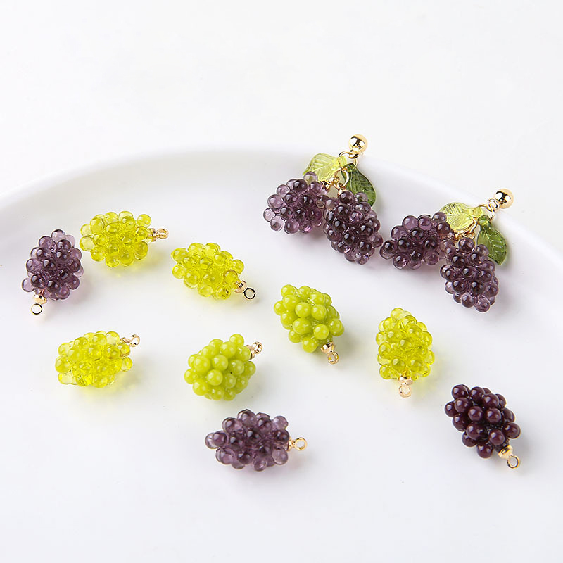 6pcs Cute Little Grapes Resin  - Resin Art Notes 리뷰 및 가격