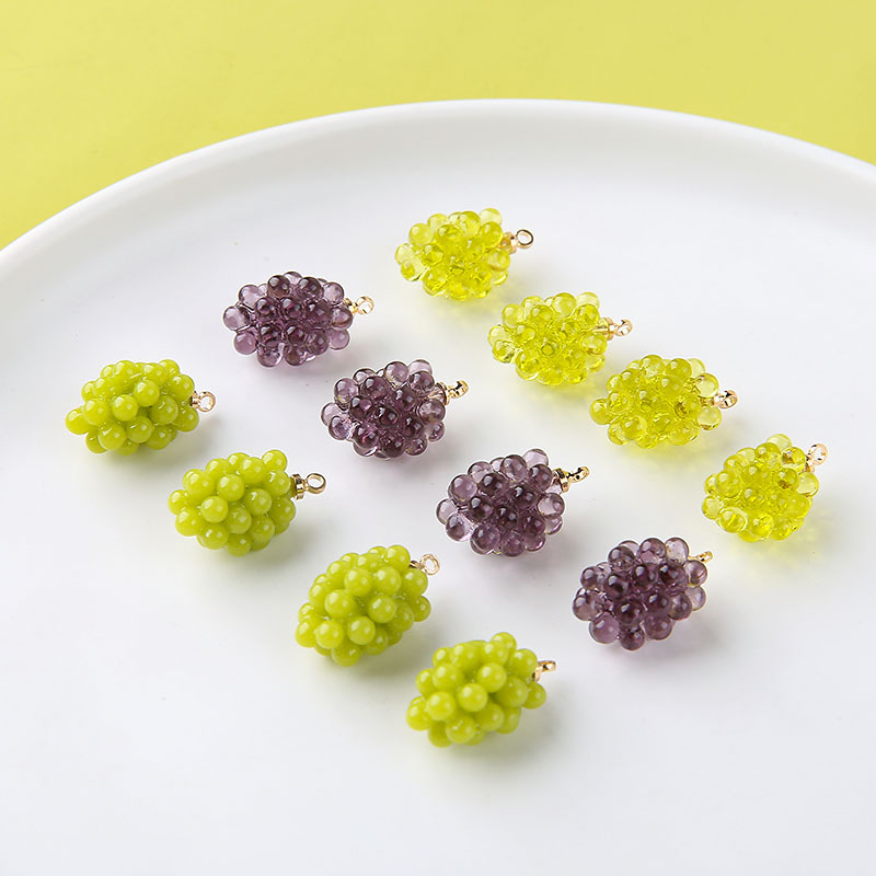 6pcs Cute Little Grapes Resin  - Resin Art Notes 리뷰 및 가격