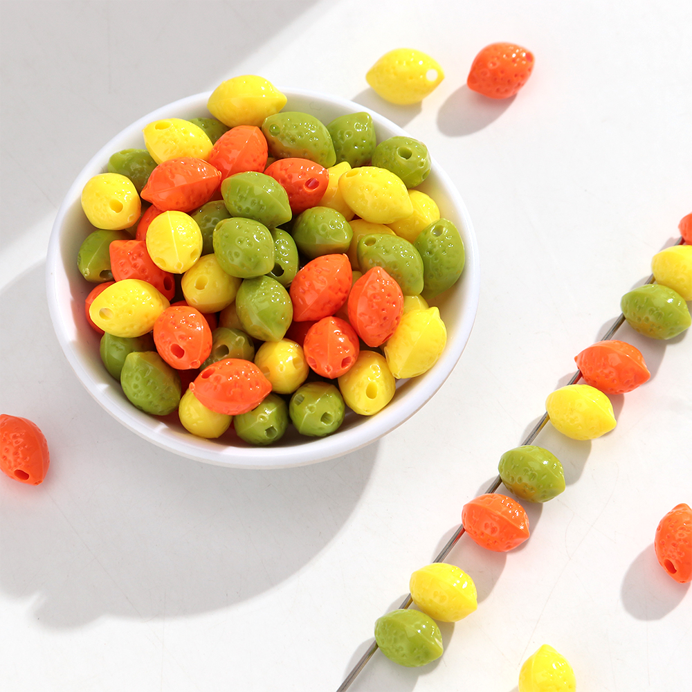 50pcs/lot Resin Colorful Lemon - Resin Art Bracelet 리뷰 및 가격