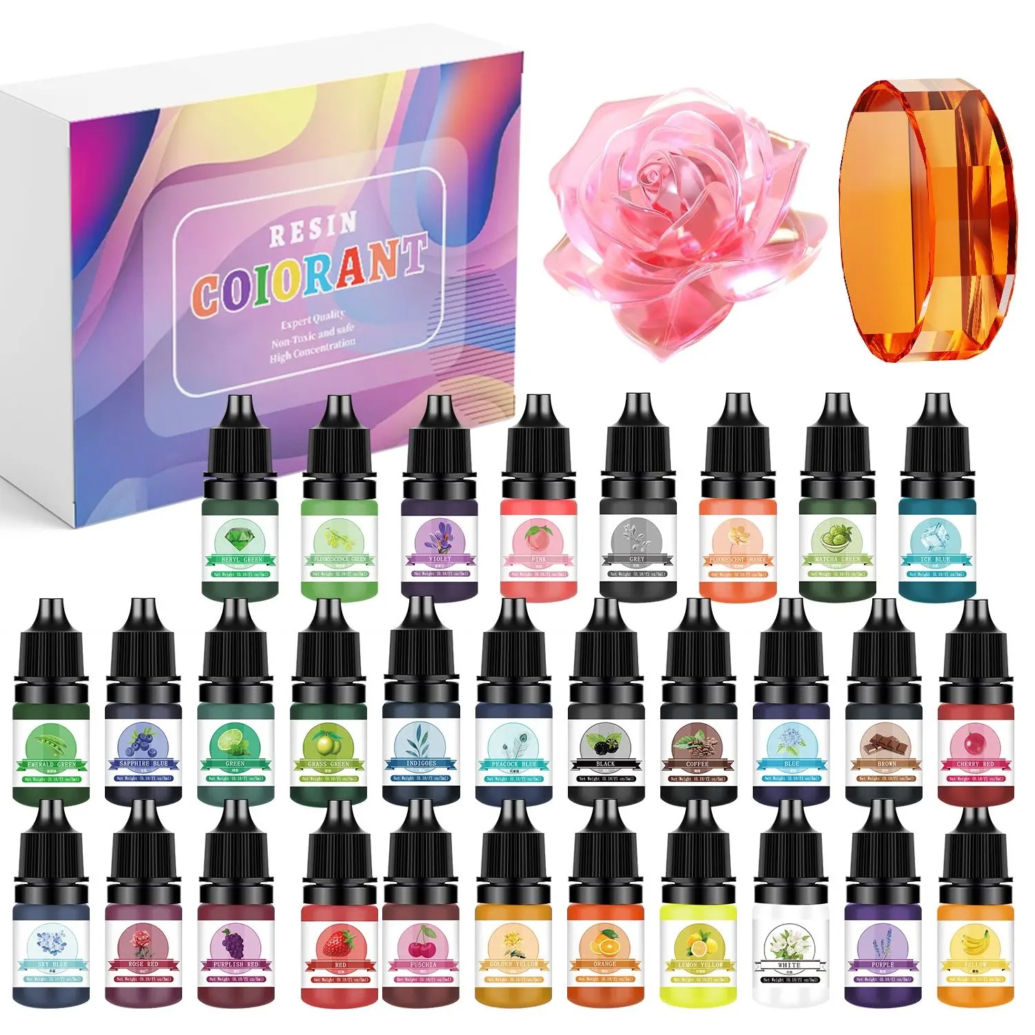 30Colors 5ml Epoxy Resin Pigme - Resin Art Letters 리뷰 및 가격