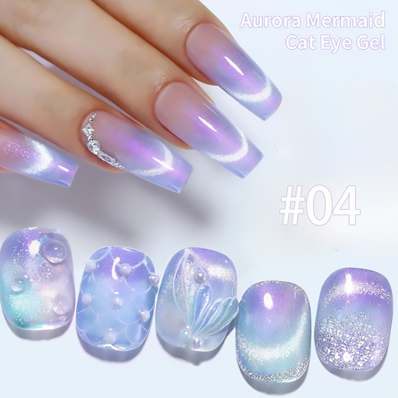 1-9pcs TC Summer Dreamy Mermai - Resin Art Purple 리뷰 및 가격