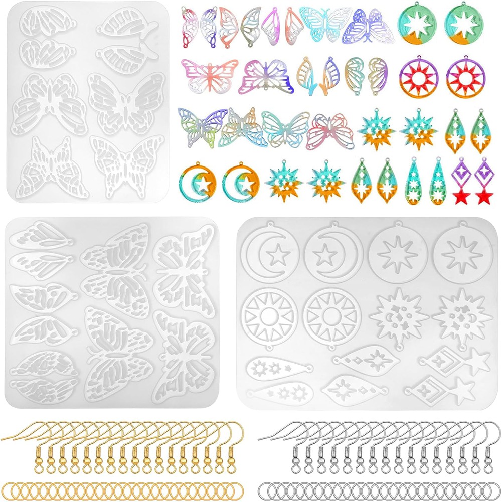 A78I 143Pcs Resin Earring Mold - Resin Art Earrings Kit 리뷰 및 가격