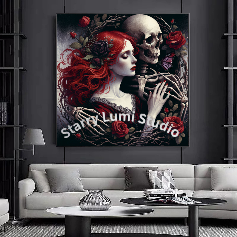 5D Diamond Painting Gothic Lad - Resin Art Of Rose 리뷰 및 가격
