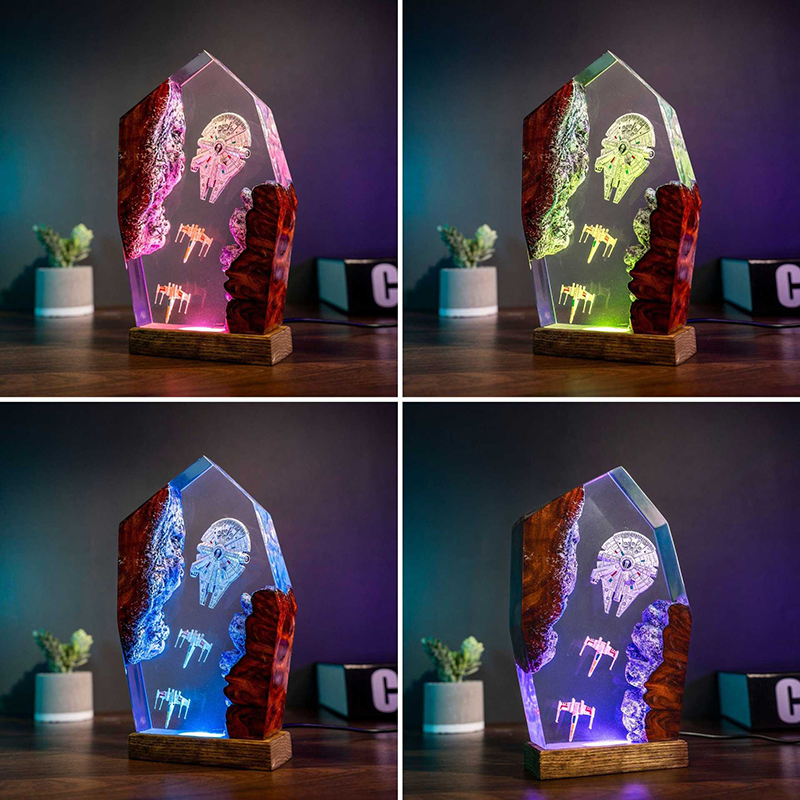 Table Resin Lamp Universe War  - Resin Art And Decor 리뷰 및 가격