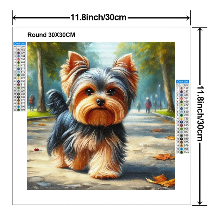 Yorkshire Terrier Dog 5D DIY D - Resin Art Painting 리뷰 및 가격