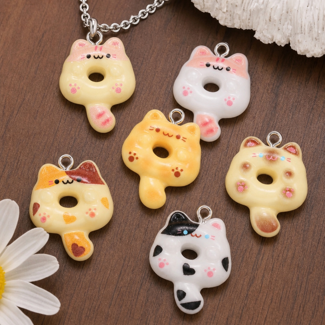 10Pcs Kawaii Cartoon Cat Resin - Resin Art Accessories 리뷰 및 가격