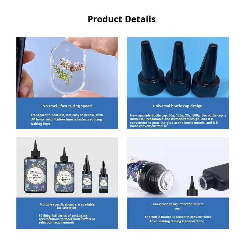 1/2Pcs Crystal Clear Hard UV R - Uv Resin Clear Hard 리뷰 및 가격