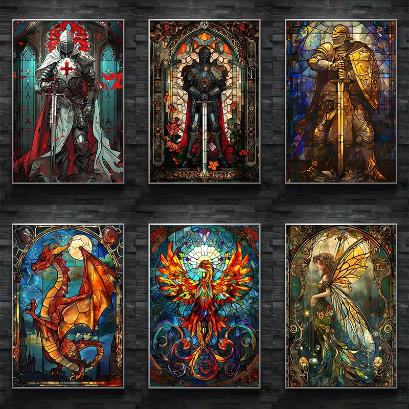 Fantasy Stained Glass Poster P - Resin Art Painting 리뷰 및 가격