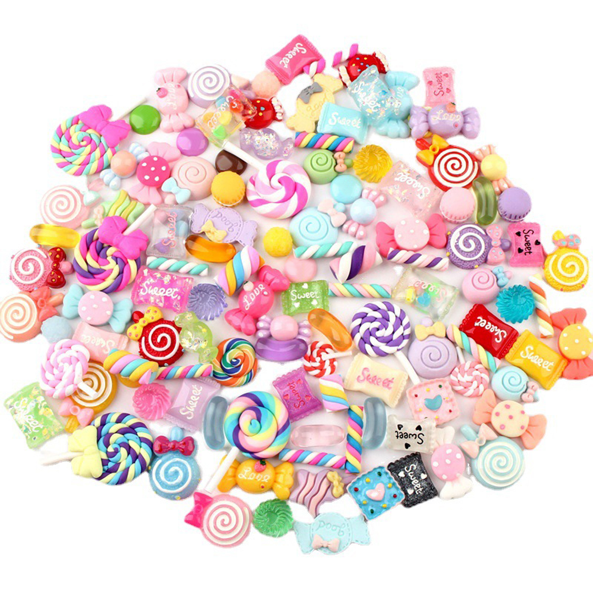 30pcs Random Candy Slime Charm - Resin Art Notes 리뷰 및 가격