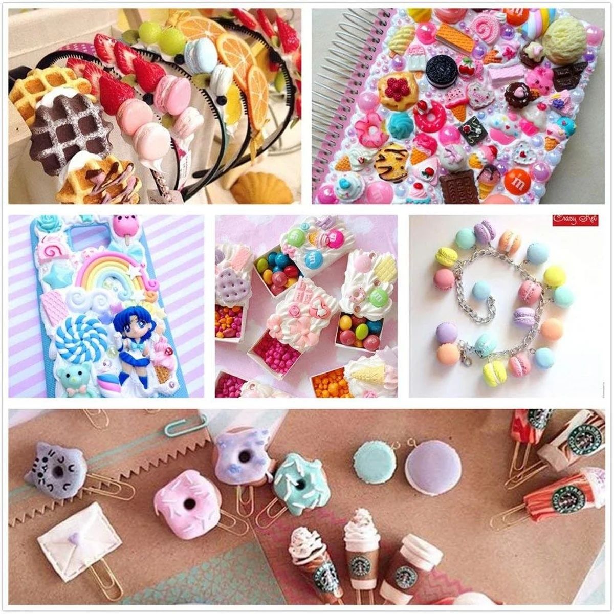 30pcs Random Candy Slime Charm - Resin Art Notes 리뷰 및 가격