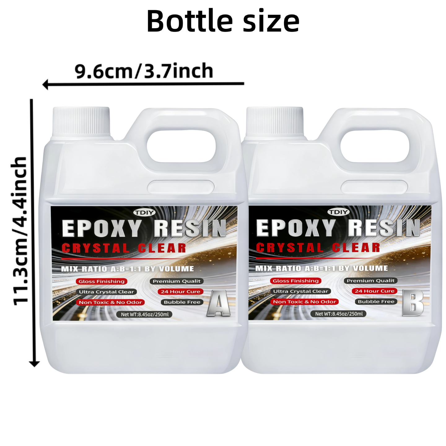 1:1 Crystal Clear Epoxy Resin  - Resin Art Letters 리뷰 및 가격