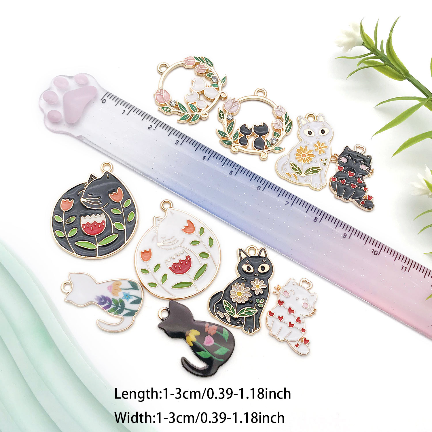 5/10pcs Resin Popular Cat Char - Resin Art Bracelet 리뷰 및 가격