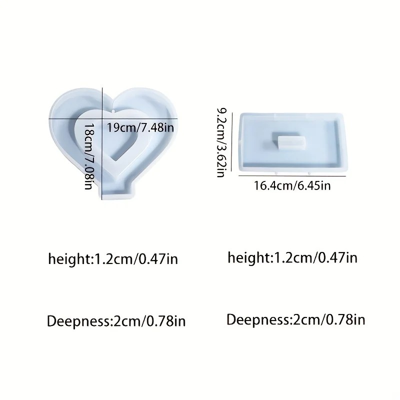 Heart Resin Molds, 2 Pieces Lo - Resin Art Frame 리뷰 및 가격