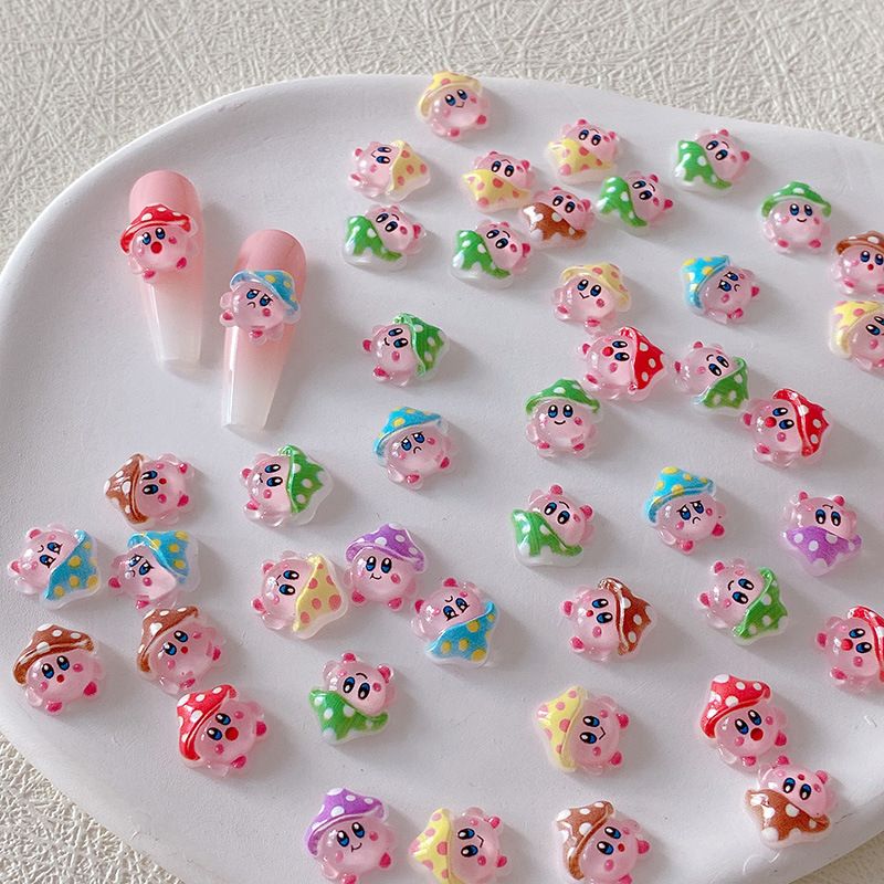 2/10/20pcs Kirby Nail Charms 3 - Resin Art And Decor 리뷰 및 가격