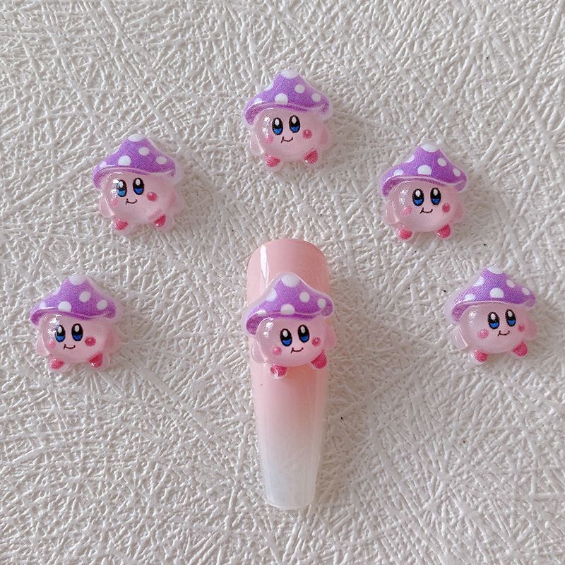 2/10/20pcs Kirby Nail Charms 3 - Resin Art And Decor 리뷰 및 가격