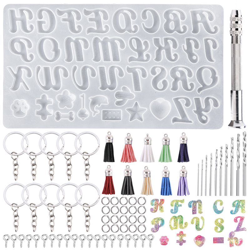 Alphabet Keychain Molds Alphab - Uv Resin Clear Hard 리뷰 및 가격