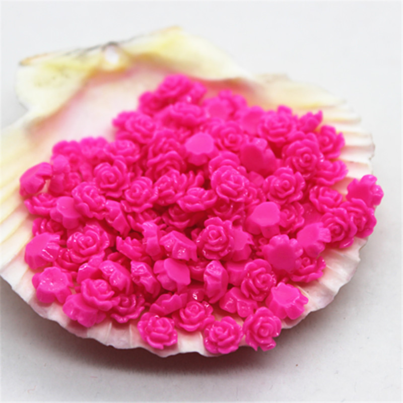 100pcs 6mm Resin Mini Rose Flo - Resin Art Of Rose 리뷰 및 가격