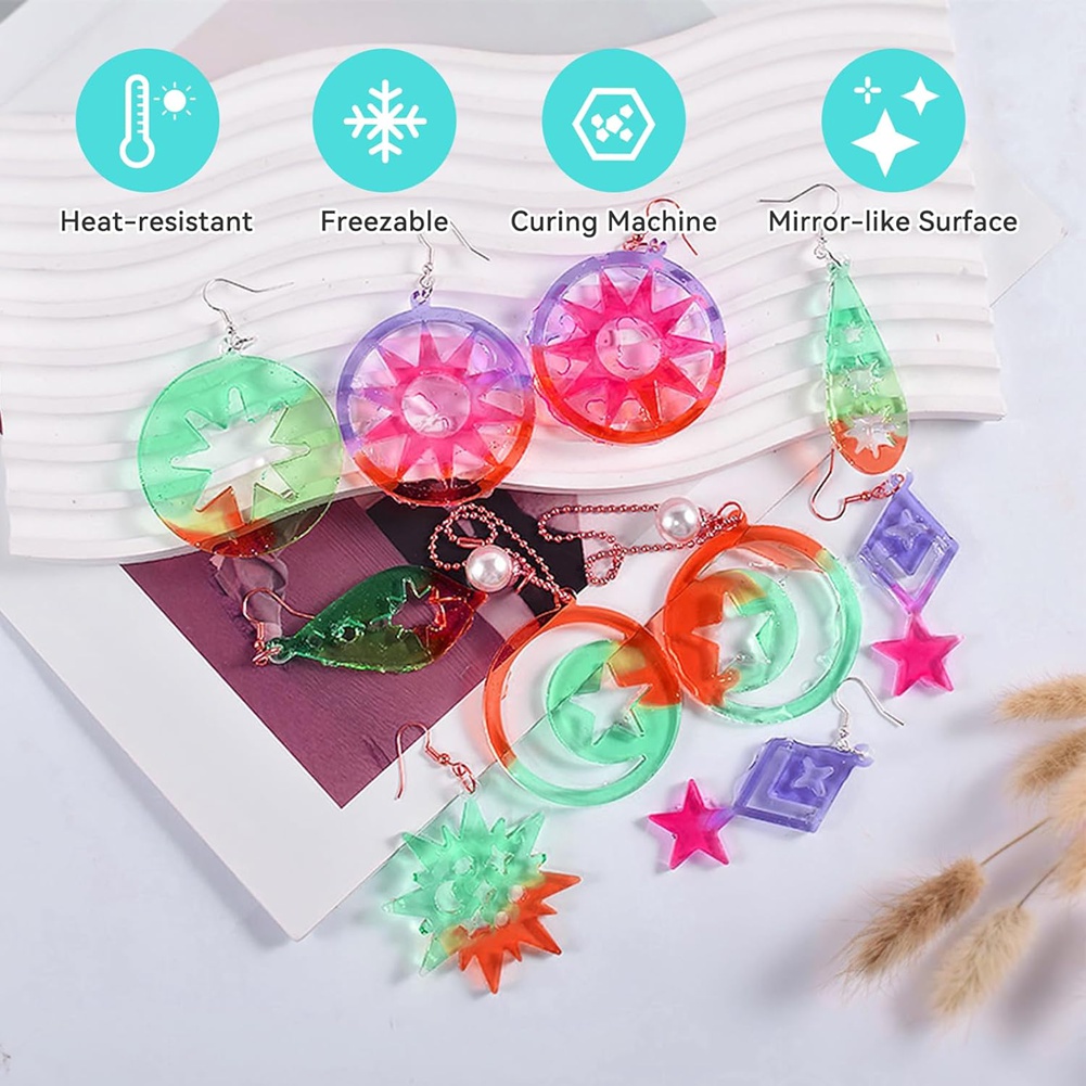 A20I 143Pcs Resin Earring Mold - Resin Art Earrings Kit 리뷰 및 가격