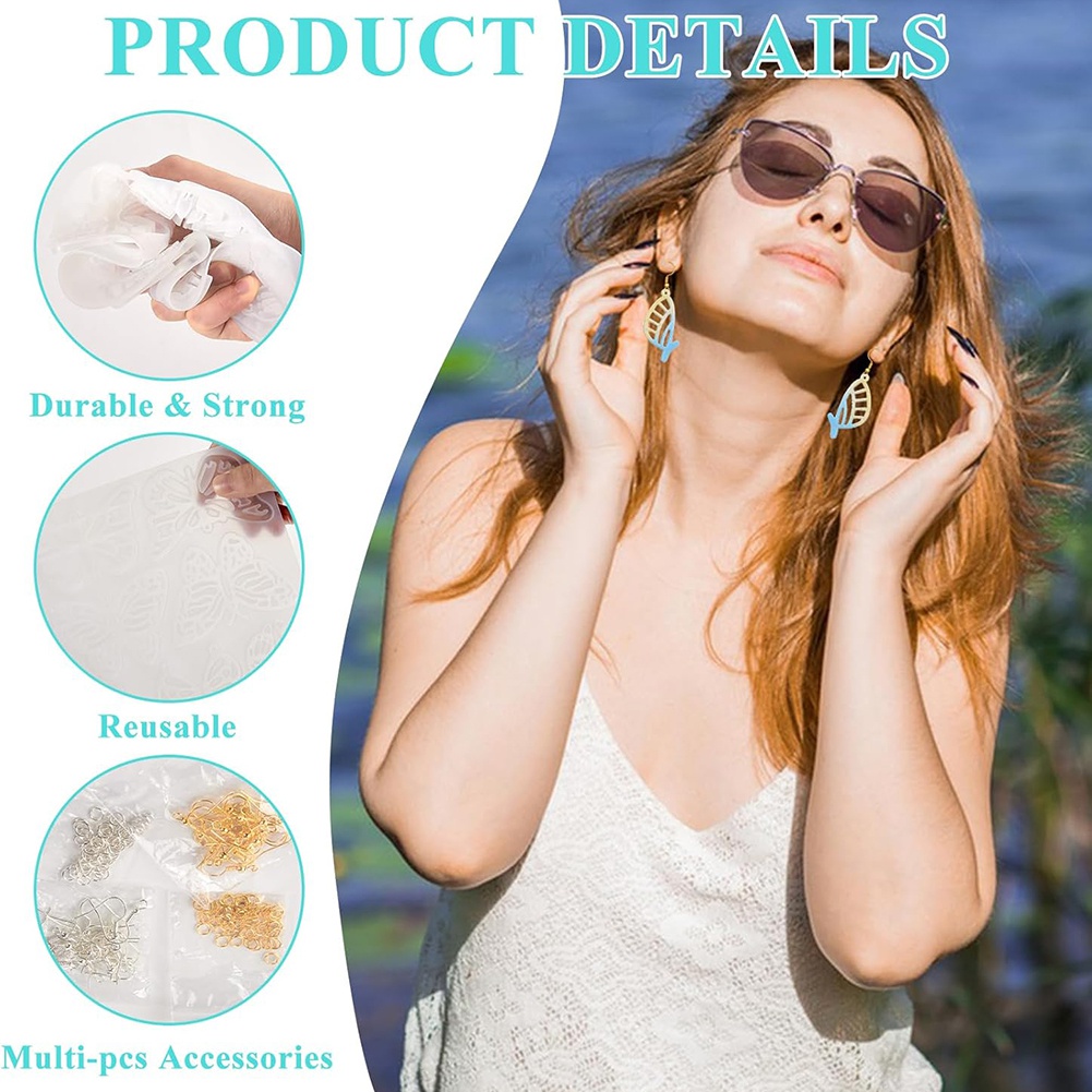 A20I 143Pcs Resin Earring Mold - Resin Art Earrings Kit 리뷰 및 가격